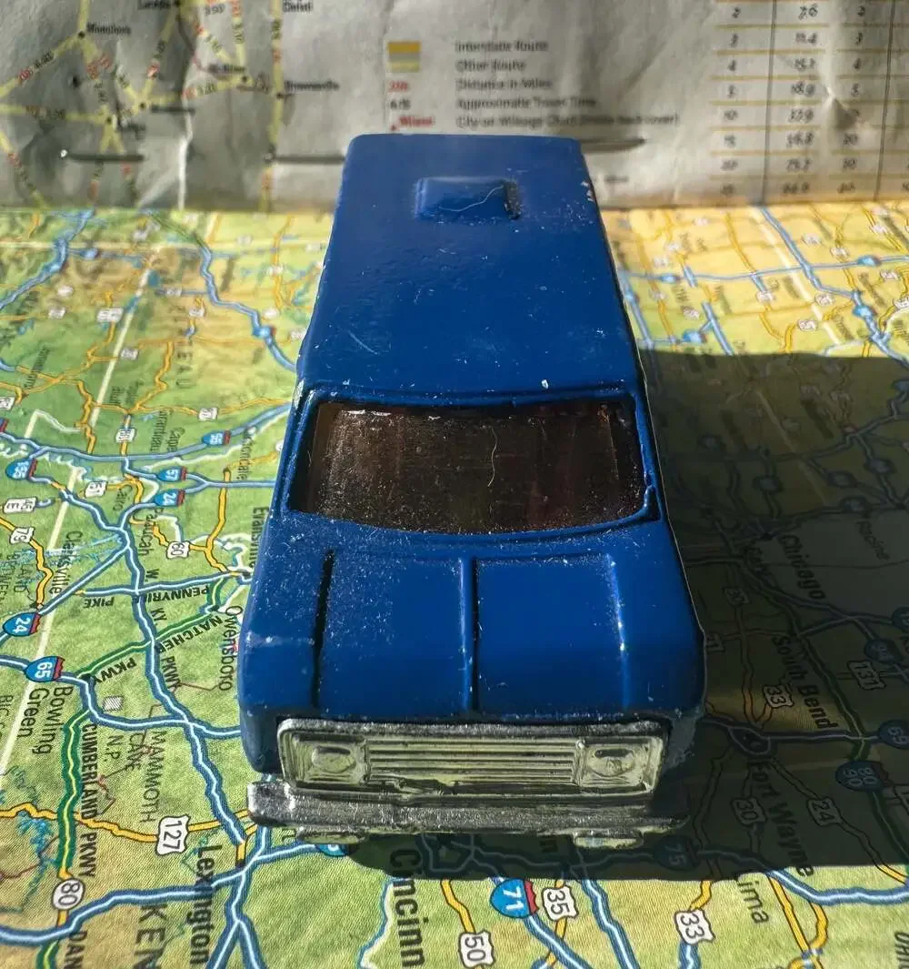 VINTAGE ‘70s ‘80s Wheeler Road Aces 'Aspin' Super Van Blue Diecast Hong Kong